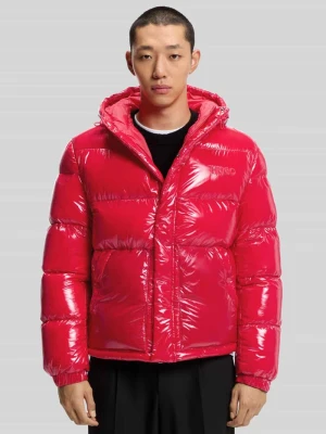 Kurtka pikowana o kroju regular fit z kapturem model ‘BARO’ HUGO