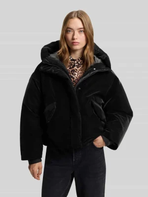 Kurtka pikowana o kroju regular fit z kapturem model ‘FLORITA’ HUGO