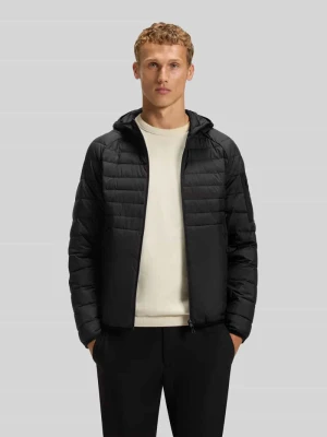 kurtka pikowana o kroju regular fit z kapturem model 'OW_Urbanex' Boss Czarny