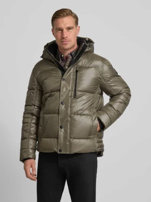 Kurtka pikowana o kroju regular fit z kapturem Tom Tailor