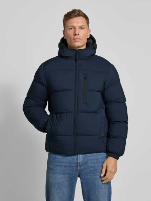 Kurtka pikowana o kroju regular fit z kapturem Tom Tailor Denim
