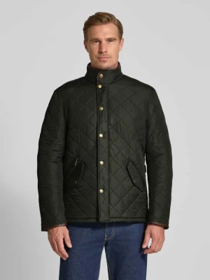 Kurtka pikowana o kroju regular fit z kieszeniami z patką model ‘POWELL’ Barbour