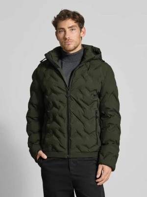 Kurtka pikowana o kroju regular fit z kieszeniami zapinanymi na zamek błyskawiczny Lerros