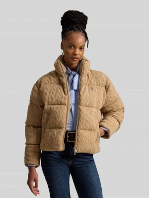 Kurtka pikowana o kroju regular fit z mieszanki wełny i kaszmiru Polo Ralph Lauren Camel