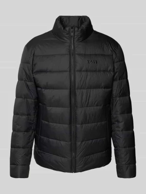 Kurtka pikowana o kroju regular fit z nadrukiem z logo model ‘CIKO’ Boss