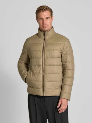 Kurtka pikowana o kroju regular fit z nadrukiem z logo model ‘CIKO’ Boss