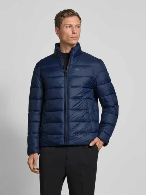 Kurtka pikowana o kroju regular fit z nadrukiem z logo model 'CIKO' Boss