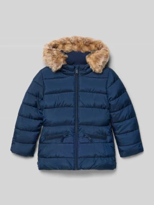 Kurtka pikowana o kroju regular fit z obszyciem ze sztucznego futra s.Oliver RED LABEL