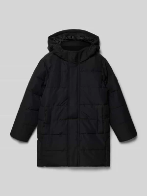 Kurtka pikowana o kroju regular fit z odpinanym kapturem model ‘CARL’ Only & Sons