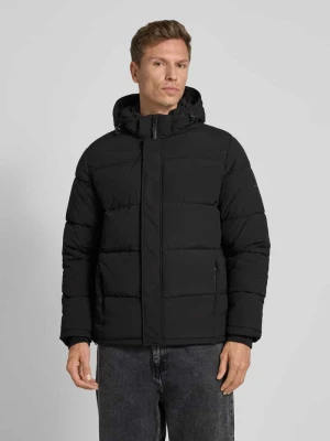 Kurtka pikowana o kroju regular fit z odpinanym kapturem model ‘JOBIAS’ Pepe Jeans