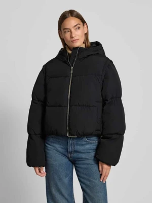 Kurtka pikowana o kroju regular fit z odpinanymi rękawami i szalem model ‘POLALA’ Boss Orange