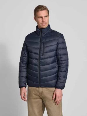 Kurtka pikowana o kroju regular fit z pionową kieszenią na piersi zapinaną na zamek błyskawiczny Tom Tailor Denim