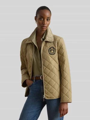 Kurtka pikowana o kroju regular fit z wyhaftowanym herbem Lauren Ralph Lauren
