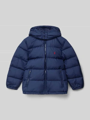 Kurtka pikowana o kroju regular fit z wyhaftowanym logo model ‘Down’ Polo Ralph Lauren Kids