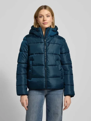 Kurtka pikowana o kroju regular fit z wyhaftowanym logo Tom Tailor Denim