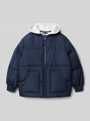 Kurtka pikowana o kroju regular fit z wypełnieniem puchem i pierzem Tommy Hilfiger Kids