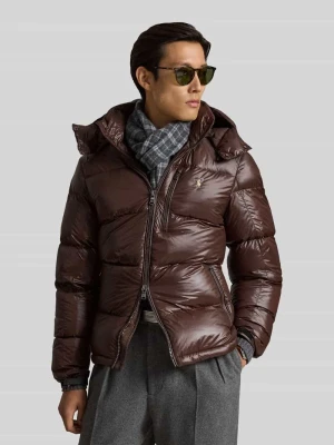 kurtka pikowana o kroju regular fit z zamkiem błyskawicznym dwustronnym Polo Ralph Lauren Średniobrązowy
