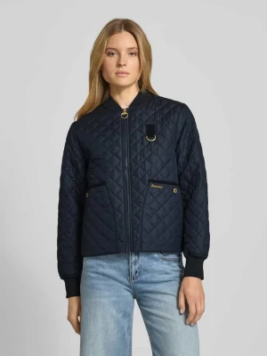 Kurtka pikowana o kroju regular fit zapinana na zamek błyskawiczny model ‘REYNA’ Barbour Granatowy