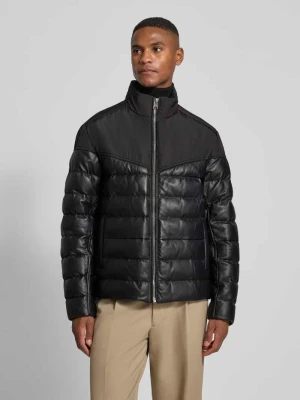 Kurtka pikowana o kroju regular fit ze skóry jagnięcej model ‘MERSINO 1’ Boss