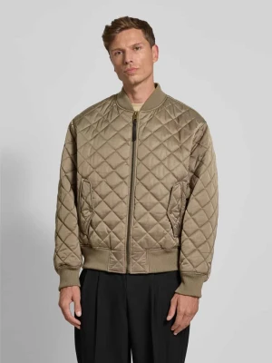 Kurtka pikowana o kroju regular fit ze stójką model ‘BICOL2541’ HUGO