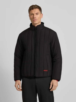 Kurtka pikowana o kroju regular fit ze stójką model ‘BRENOTO’ HUGO