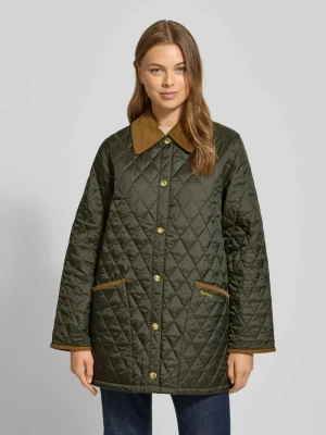 Kurtka pikowana o kroju regular fit ze sztruksowym obszyciem model ‘MODERN LIDDESDALE’ Barbour