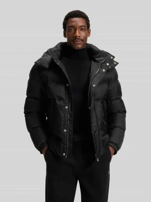 Kurtka pikowana o kroju regular fit ze wzorem z logo model ‘CORBINIAN5’ Boss