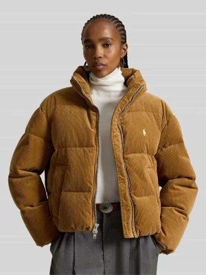 Kurtka pikowana o kroju relaxed fit z mieszanki bawełny Polo Ralph Lauren Camel