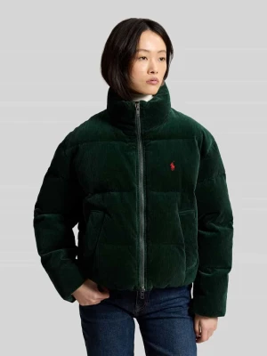 Kurtka pikowana o kroju relaxed fit z mieszanki bawełny Polo Ralph Lauren Ciemnozielony
