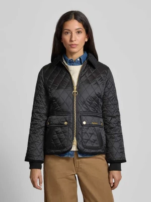 Kurtka pikowana o kroju shaped fit model ‘BEADNELL’ Barbour Czarny