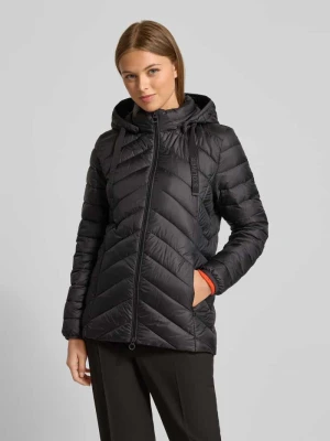 Kurtka pikowana o kroju shaped fit z nadrukiem z logo s.Oliver RED LABEL