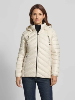Kurtka pikowana o kroju shaped fit z nadrukiem z logo s.Oliver RED LABEL