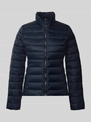 kurtka pikowana o kroju slim fit z detalem z logo Lacoste Granatowy