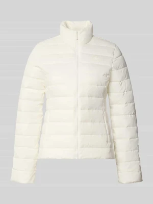 kurtka pikowana o kroju slim fit z detalem z logo Lacoste Złamany biały
