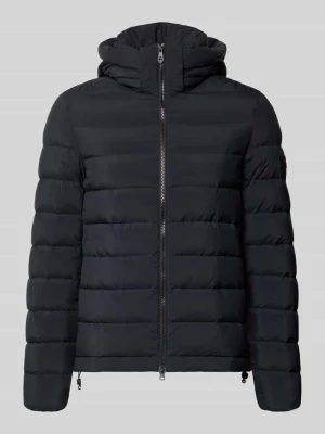 kurtka pikowana o kroju slim fit z zamkiem błyskawicznym dwustronnym Peuterey Czarny