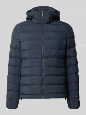 kurtka pikowana o kroju slim fit z zamkiem błyskawicznym dwustronnym Peuterey Granatowy