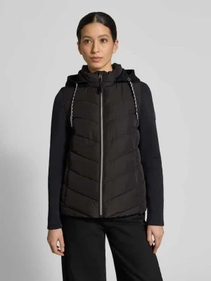 Kurtka pikowana o kroju slim fit ze stójką z podszewką Christian Berg Woman Selection