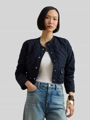 Kurtka pikowana o krótkim kroju z kieszeniami z patką model 'CENWAY' Lauren Ralph Lauren