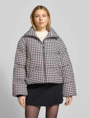 Kurtka pikowana o pudełkowym kroju ze wzorem w kratkę vichy model ‘FILORA-1’ HUGO