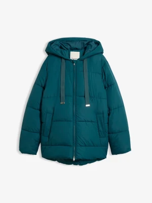 Kurtka pikowana oversize BonPrix niebieski