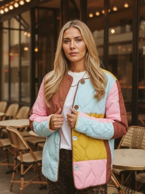 Kurtka pikowana Pastel Harmony XS