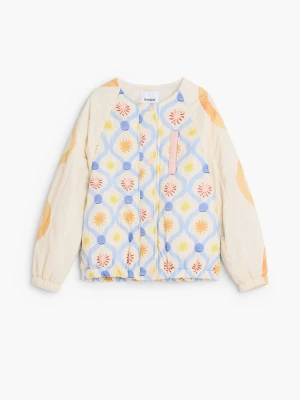 pikowana kurtka z motywem słońc Desigual