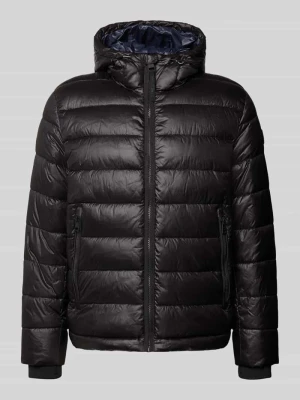 kurtka pikowana w kroju regular fit z mankietami typu storm model 'BAVENO' Strellson Czarny