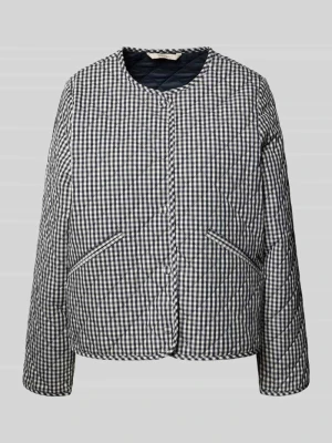 Kurtka pikowana w kroju regular fit z nadrukiem allover model 'CASHEL' Barbour