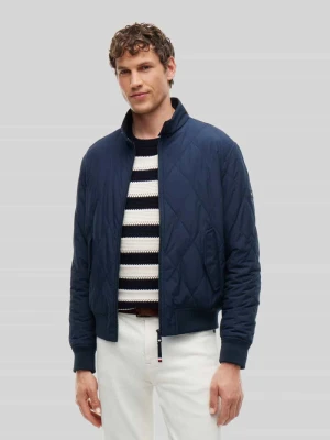 kurtka pikowana w kroju regular fit z pakowaną kieszenią wewnętrzną Tommy Hilfiger Granatowy