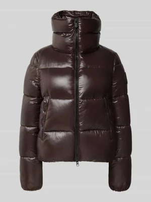 kurtka pikowana w kroju regular fit ze stójką model 'Isla' Save The Duck Ciemnobrązowy