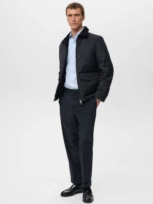 Kurtka pikowana wodoodporna ciemnoniebieski - Mężczyzna - - MANGO MAN