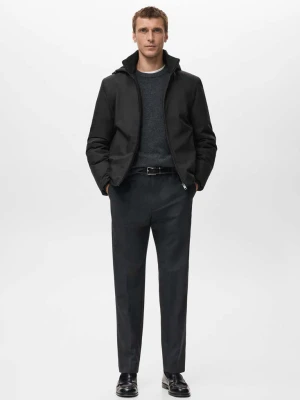 Kurtka pikowana wodoodporna czarny - Mężczyzna - - MANGO MAN