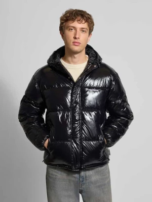 Kurtka pikowana z detalem z logo REVIEW