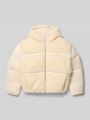 Kurtka pikowana z futerkiem Calvin Klein Jeans